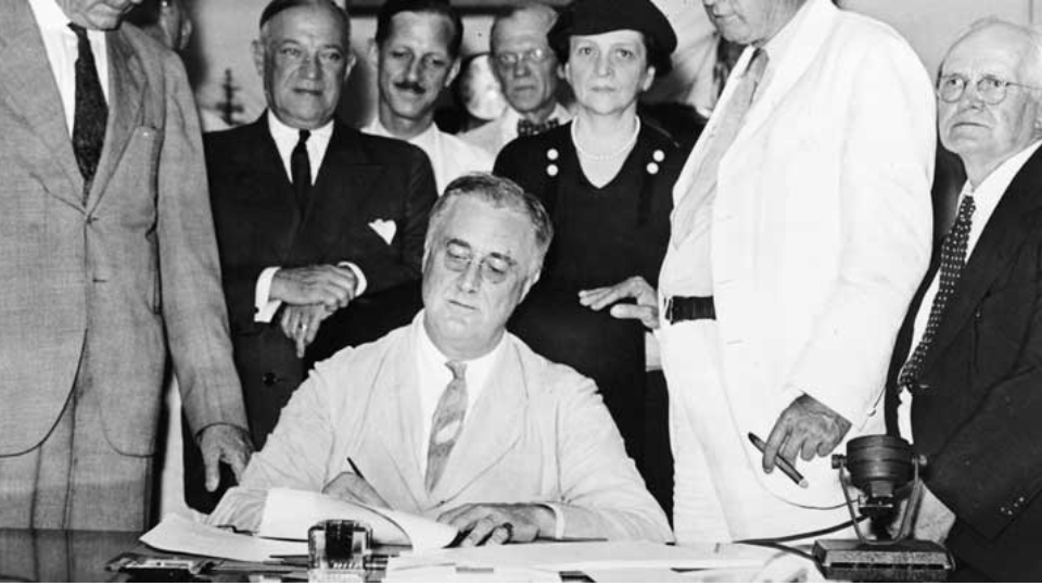 President Franklin D. Roosevelt Signing the Wagner-Peyser Act